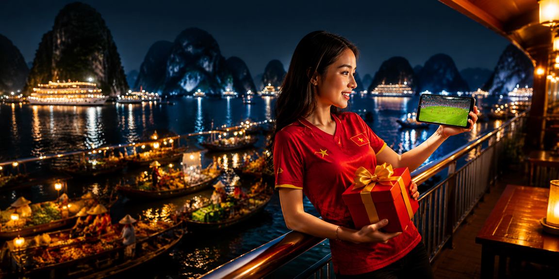 Người hâm mộ bóng đá tại Hạ Long theo dõi trận đấu và kiểm tra voucher thể thao qua odin678