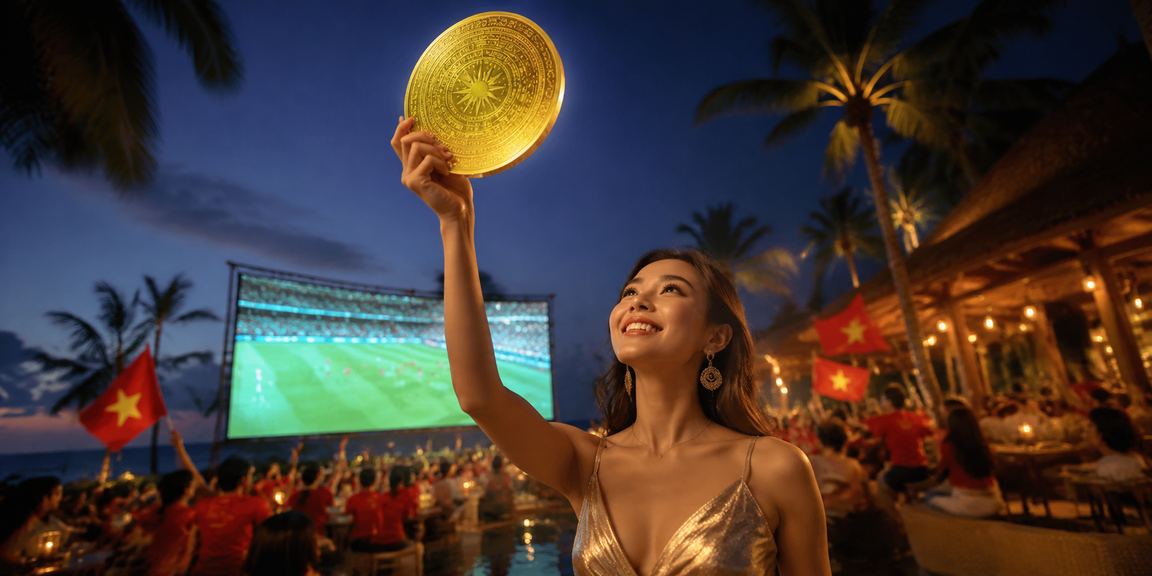 Không khí lễ hội sôi động tại Phú Quốc, người dùng theo dõi cá cược bóng đá trên điện thoại